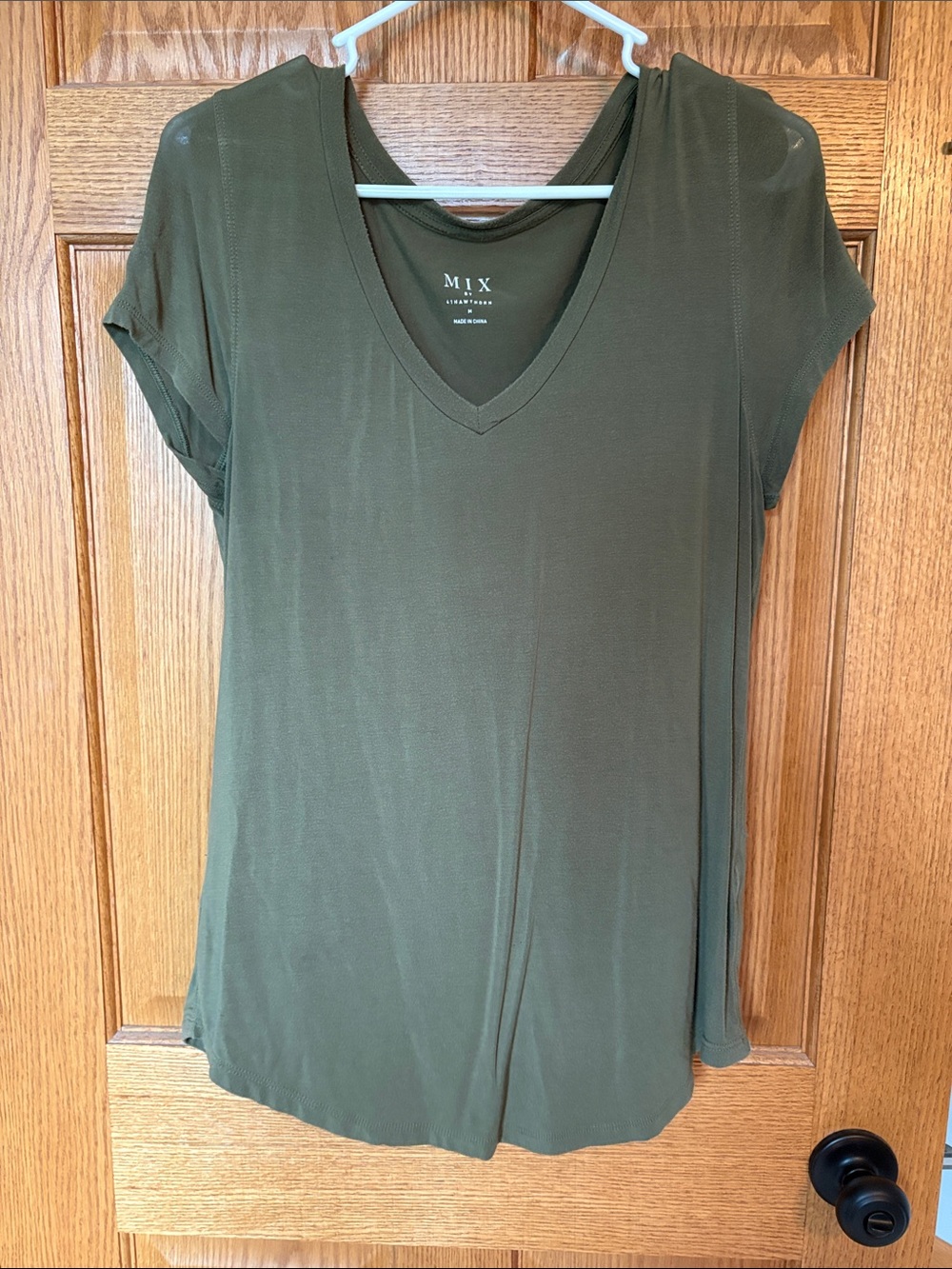 41 Hawthorn Olive V-Neck Short Sleeve Tee